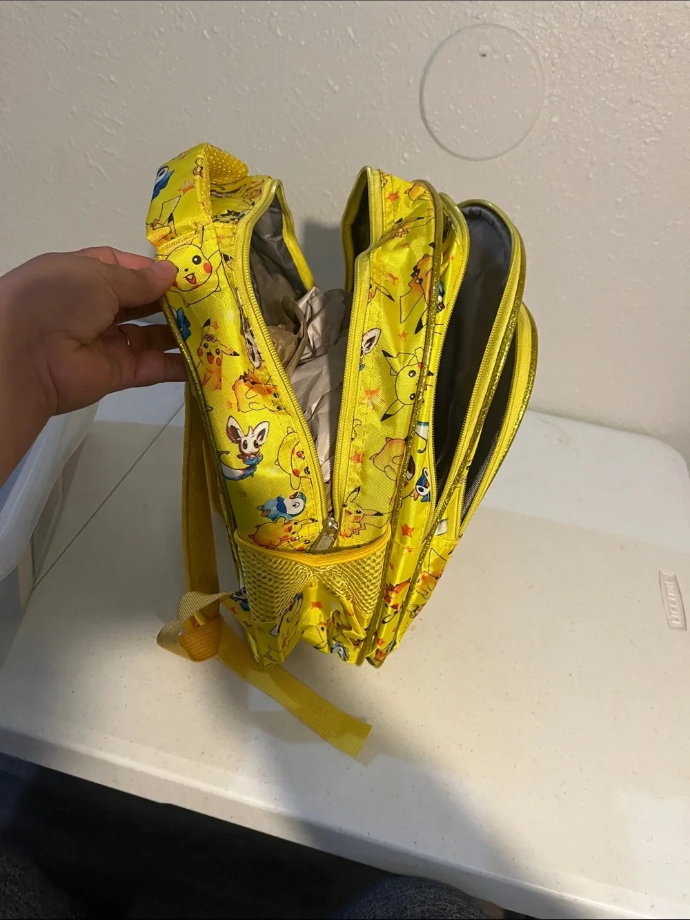 Pokemon Detective Pikachu Yellow Kids Backpack